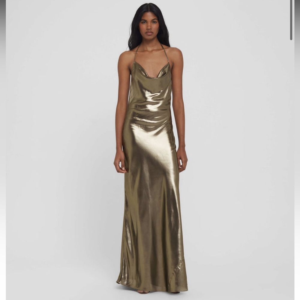 Rat and Boa Venus dress- Gold Maxi Dress